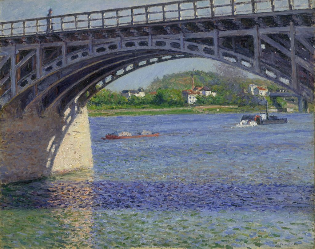Gustave Caillebotte, Le Pont d_Arg enteuil et la Seine, ca. 1883. Private Collection.