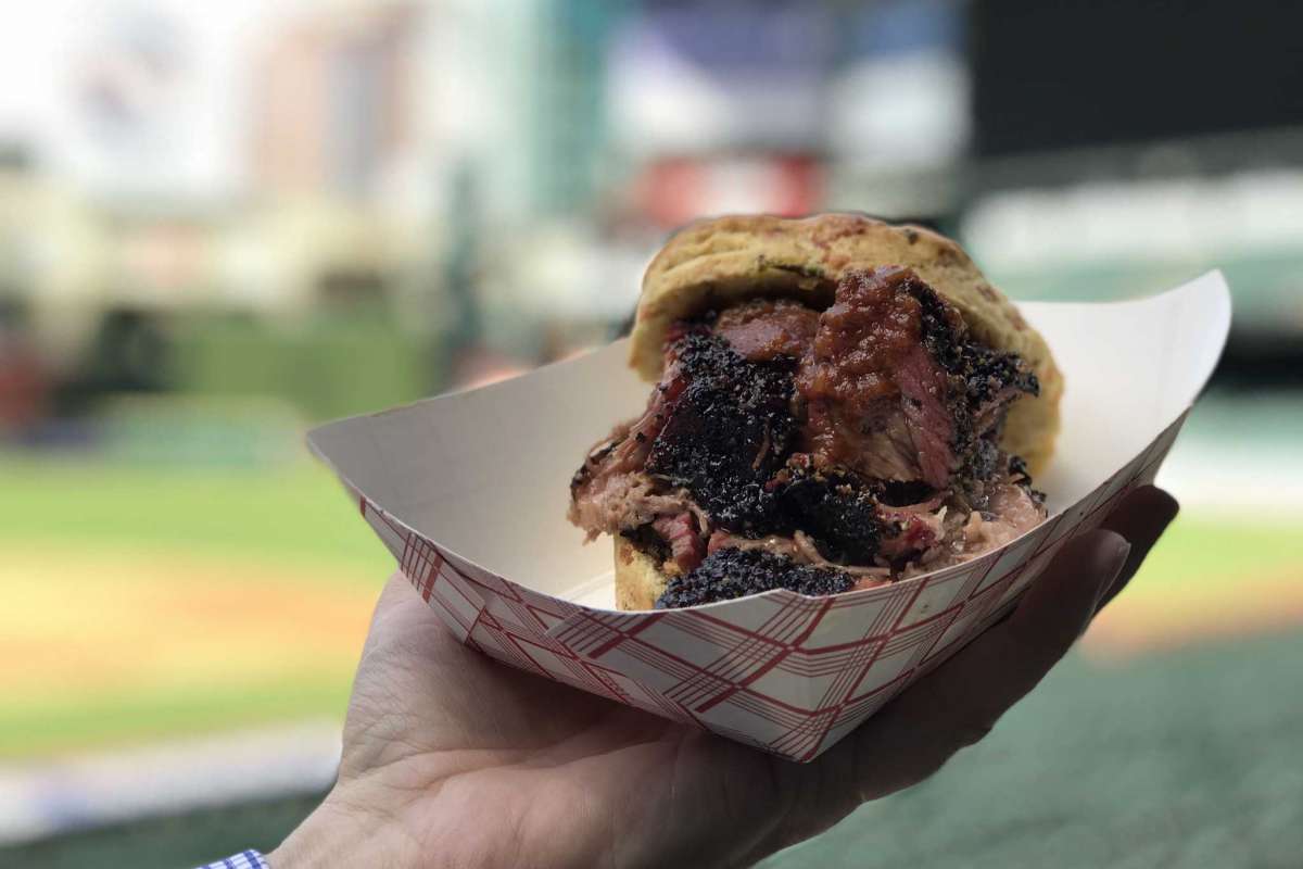 Brisket Burnt Ends on a Biscuit