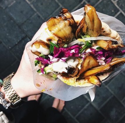 sabich meatless amba eggplant
