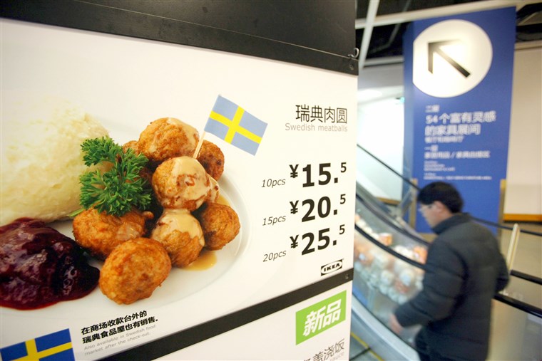 Swedish Meatballs at IKEA restaurant