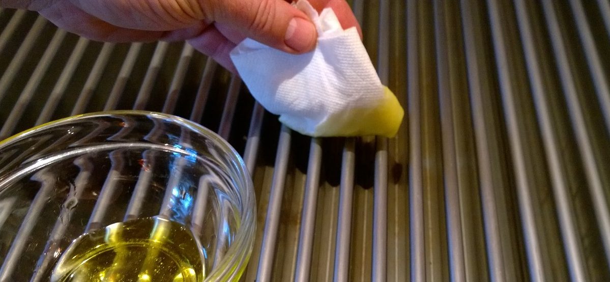 seasoning grates with oil