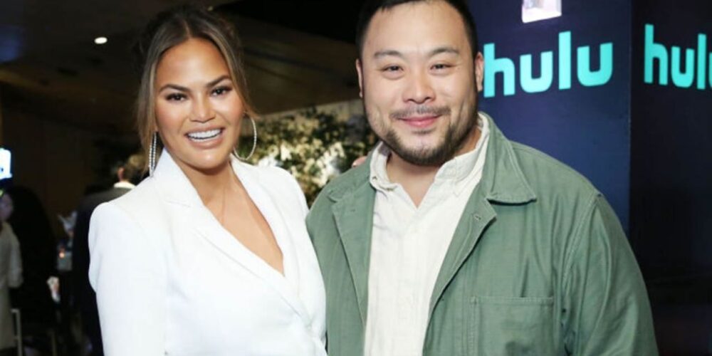 Chrissy-Teigen and David Chang